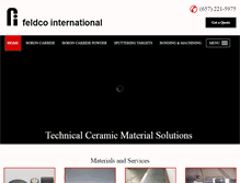 Tablet Screenshot of feldcointernational.com